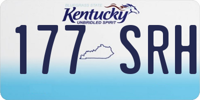 KY license plate 177SRH