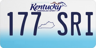 KY license plate 177SRI