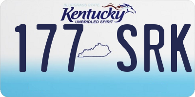KY license plate 177SRK