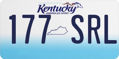 KY license plate 177SRL