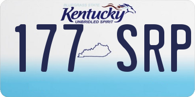 KY license plate 177SRP