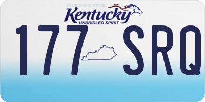 KY license plate 177SRQ