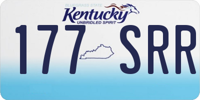 KY license plate 177SRR