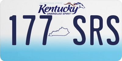 KY license plate 177SRS