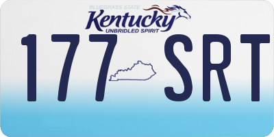 KY license plate 177SRT