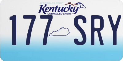 KY license plate 177SRY
