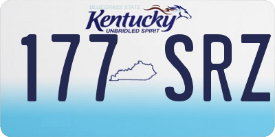 KY license plate 177SRZ