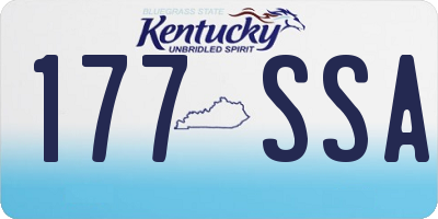 KY license plate 177SSA