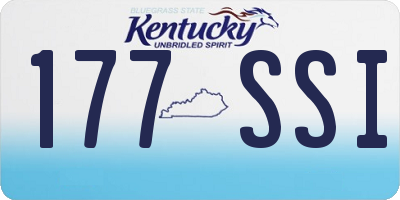 KY license plate 177SSI