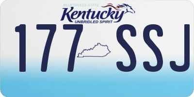 KY license plate 177SSJ
