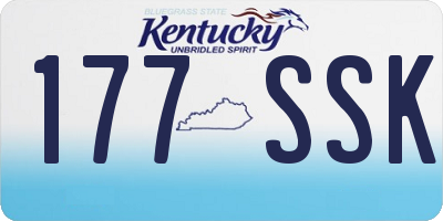 KY license plate 177SSK