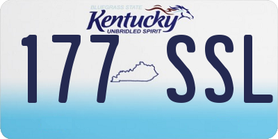 KY license plate 177SSL