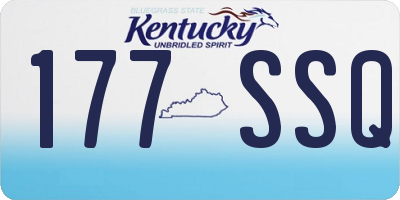 KY license plate 177SSQ