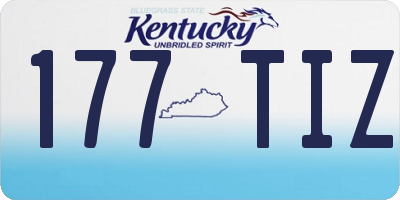 KY license plate 177TIZ