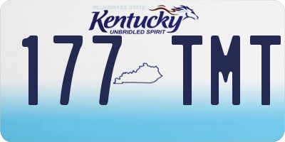 KY license plate 177TMT