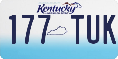 KY license plate 177TUK