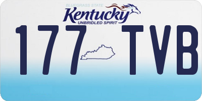 KY license plate 177TVB