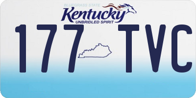 KY license plate 177TVC