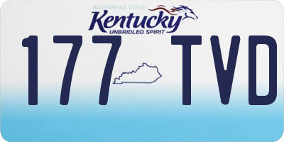 KY license plate 177TVD