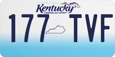 KY license plate 177TVF