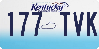 KY license plate 177TVK