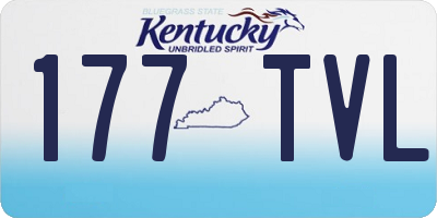 KY license plate 177TVL
