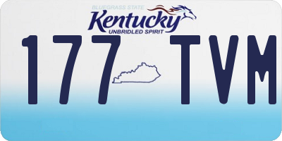 KY license plate 177TVM