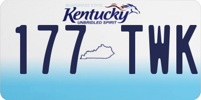 KY license plate 177TWK
