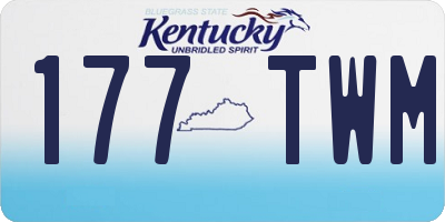 KY license plate 177TWM