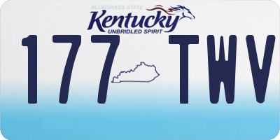 KY license plate 177TWV