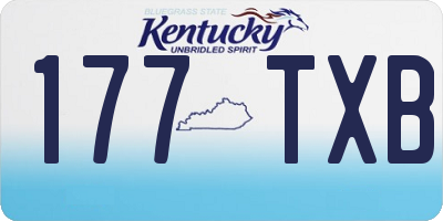 KY license plate 177TXB