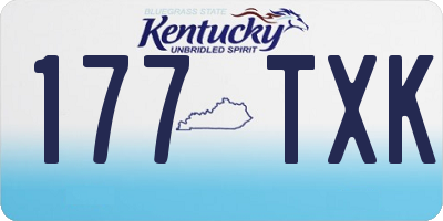 KY license plate 177TXK