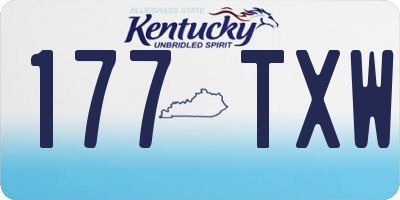 KY license plate 177TXW