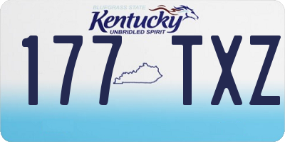 KY license plate 177TXZ