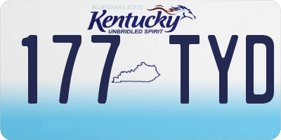 KY license plate 177TYD