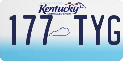 KY license plate 177TYG