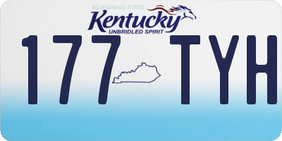 KY license plate 177TYH