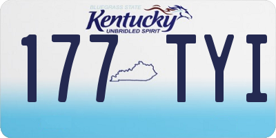 KY license plate 177TYI