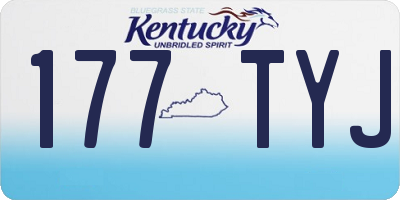 KY license plate 177TYJ