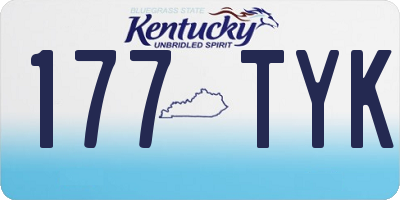 KY license plate 177TYK