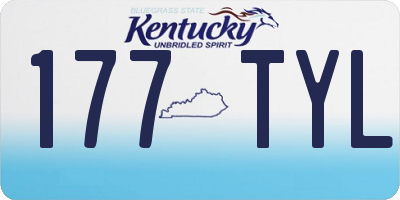 KY license plate 177TYL