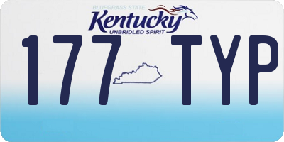 KY license plate 177TYP