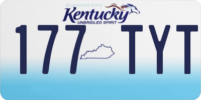KY license plate 177TYT
