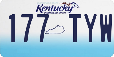 KY license plate 177TYW
