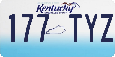 KY license plate 177TYZ
