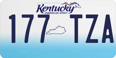 KY license plate 177TZA