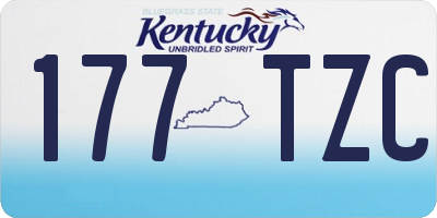 KY license plate 177TZC
