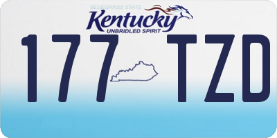 KY license plate 177TZD
