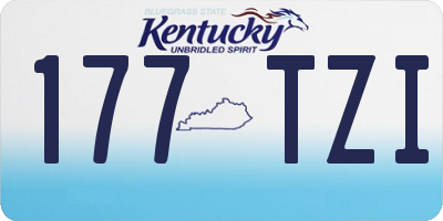 KY license plate 177TZI