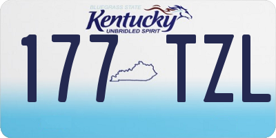 KY license plate 177TZL